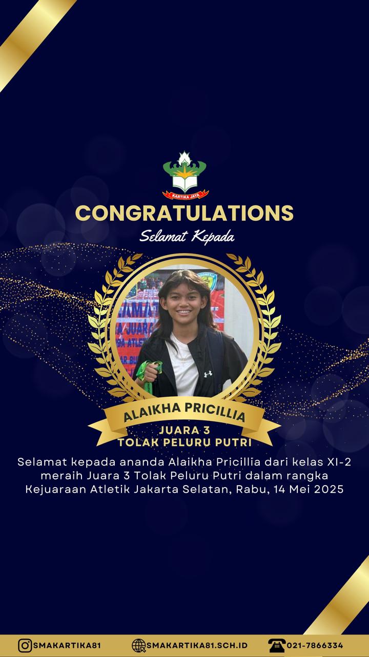 ALAIKHA JUARA 3 TOLAK PELURU