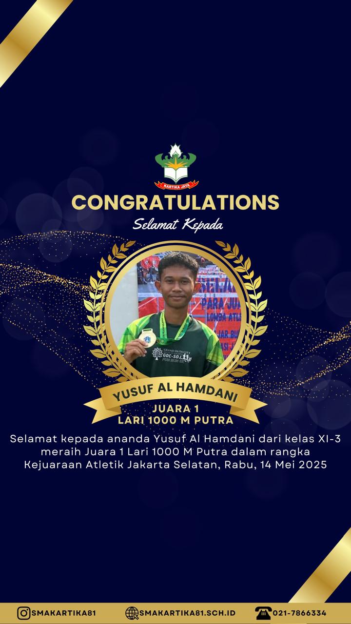 YUSUF AL HAMDANI JUARA 1 LARI 1000M