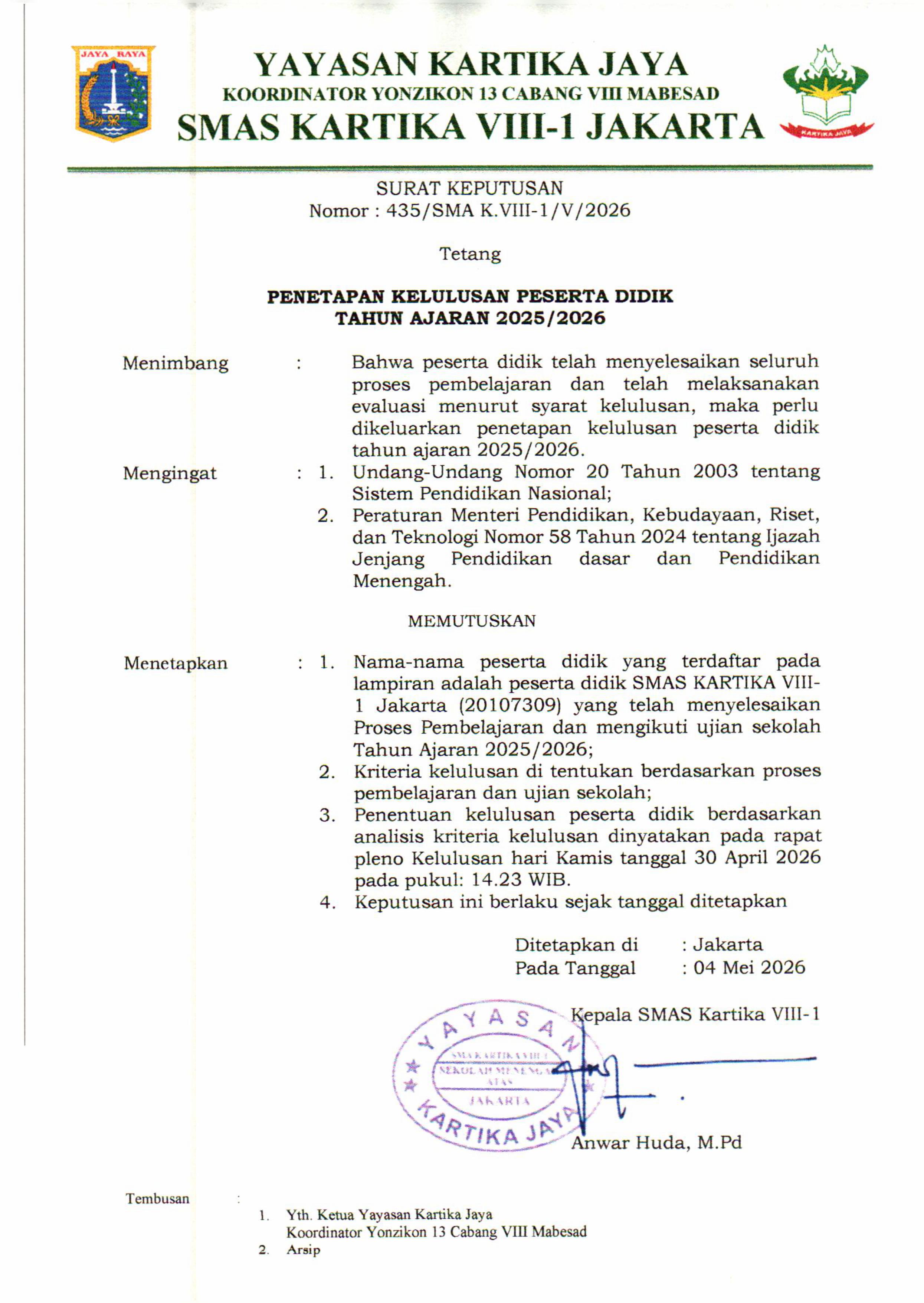 Kelulusan 2026 0
