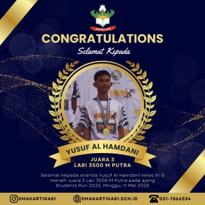 YUSUF AL HAMDANI - JUARA 3 LARI 3.500meter