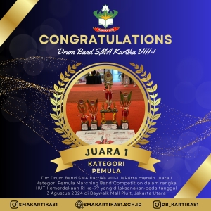 JUARA 1 KATEGORI PEMULA DRUM BAND