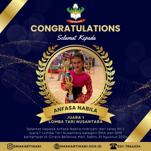 ANFASA NABILA - JUARA 1 LOMBA TARI NUSANTARA