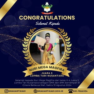 NURI MEGA MAGFIRA - JUARA 3 LOMBA TARI NUSANTARA