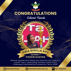 ILBIA GISELLA AYU - JUARA 1 CHEERLEADING TAHUN 2025