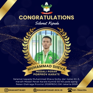 MUHAMMAD SHEVA - MEDALI PERAK PORPROV KARATE