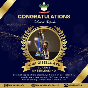 JUARA 1 CHEERLEADING - ILBIA GISELLA AYU