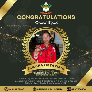 FRISCHA OKTAVIANI - JUARA 3 KARATE PIALA KAPOLRI NATIONAL OPEN CHAMPIONSHIP 2024